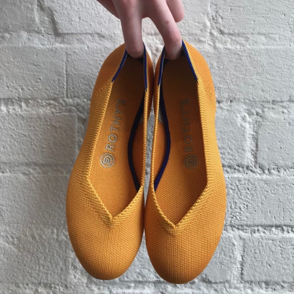EUC Yellow Round Toe ROTHY’S - 7.5